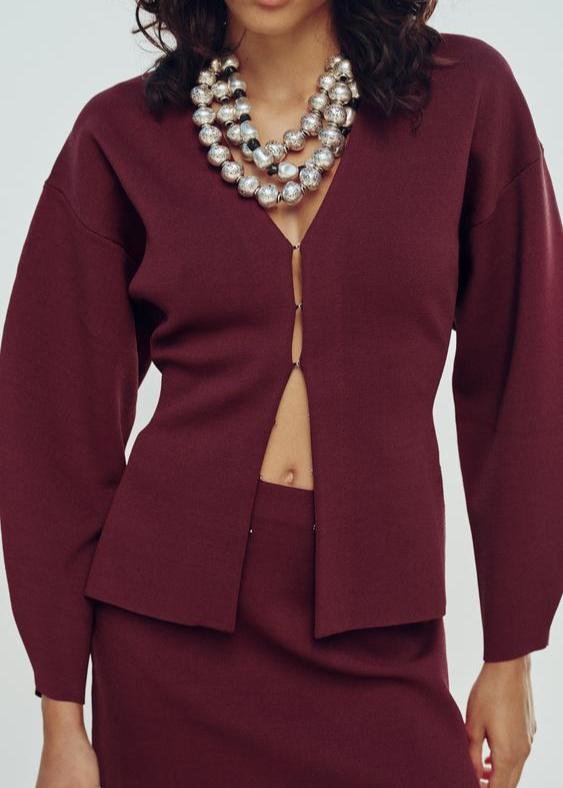 Bellaso - Gestrickte detailreiche Jacke