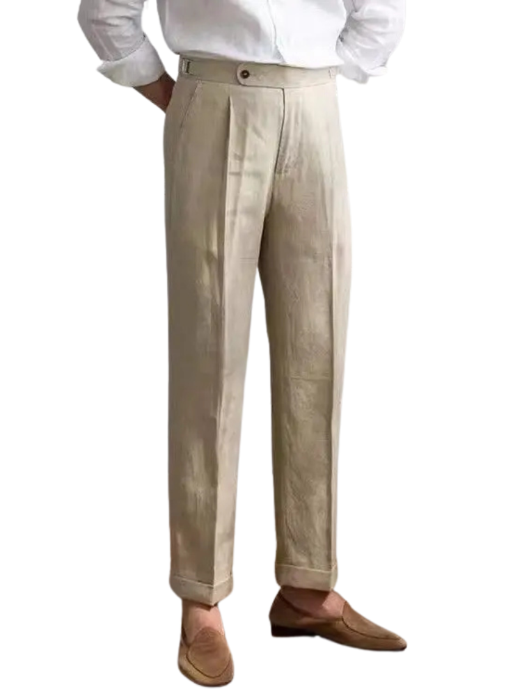 100% Leinenhose fur herren