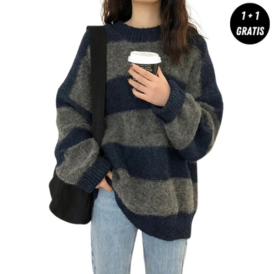 Bellaso - Französischer  Herbstpullover in zwei Farbstellungen