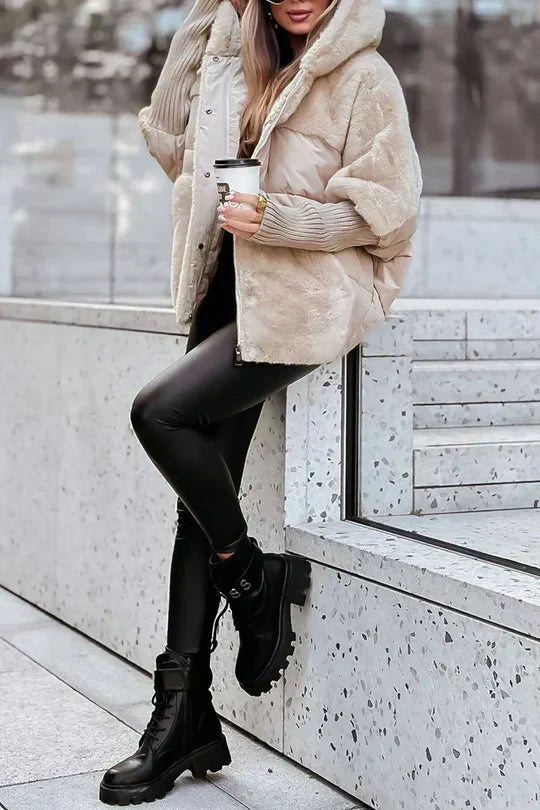 Gabriela® | Luxuriöse Puffer-Jacke für Damen aus Kunstpelz