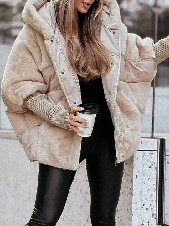 Gabriela® | Luxuriöse Puffer-Jacke für Damen aus Kunstpelz