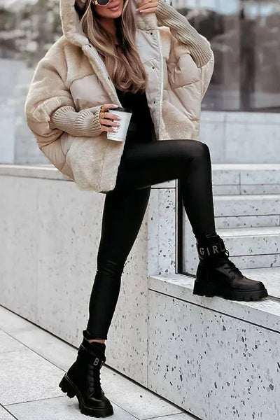 Gabriela® | Luxuriöse Puffer-Jacke für Damen aus Kunstpelz