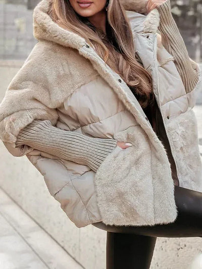 Gabriela® | Luxuriöse Puffer-Jacke für Damen aus Kunstpelz