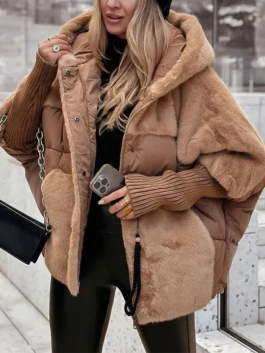 Gabriela® | Luxuriöse Puffer-Jacke für Damen aus Kunstpelz