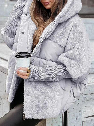 Gabriela® | Luxuriöse Puffer-Jacke für Damen aus Kunstpelz