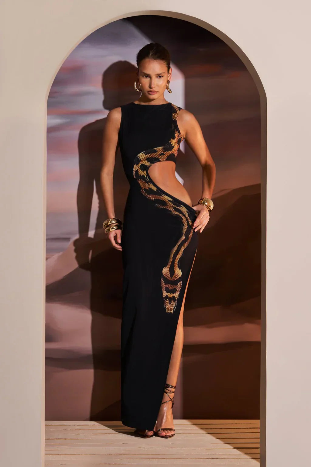 Bellaso - Elegante Split Maxi Kleid