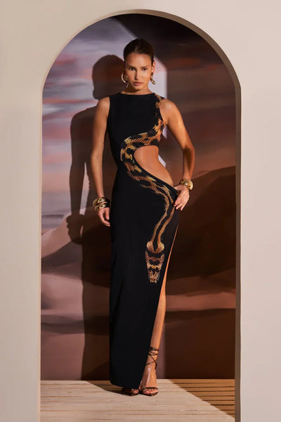 Bellaso - Elegante Split Maxi Kleid