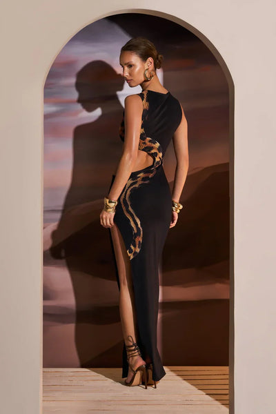 Bellaso - Elegante Split Maxi Kleid