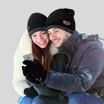 Bellaso Winter-Accessoire-Set aus dicker Wolle -HARRISON