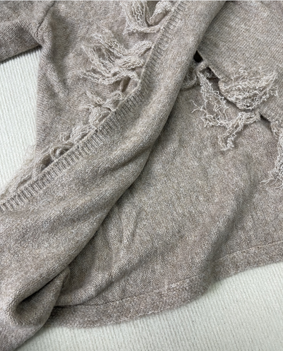 Bellaso Trend - Moderner Pullover mit langen Ärmeln und Schal