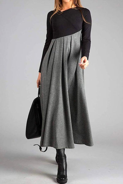 AutumnTrend® Elegantes Langarmkleid
