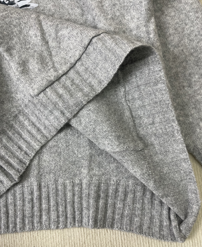 Bellaso Trend Hoodie mit Blumenmuster in Grau
