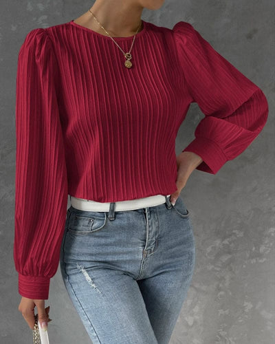 Bellaso - Olivia Bluse mit Laternenärmel
