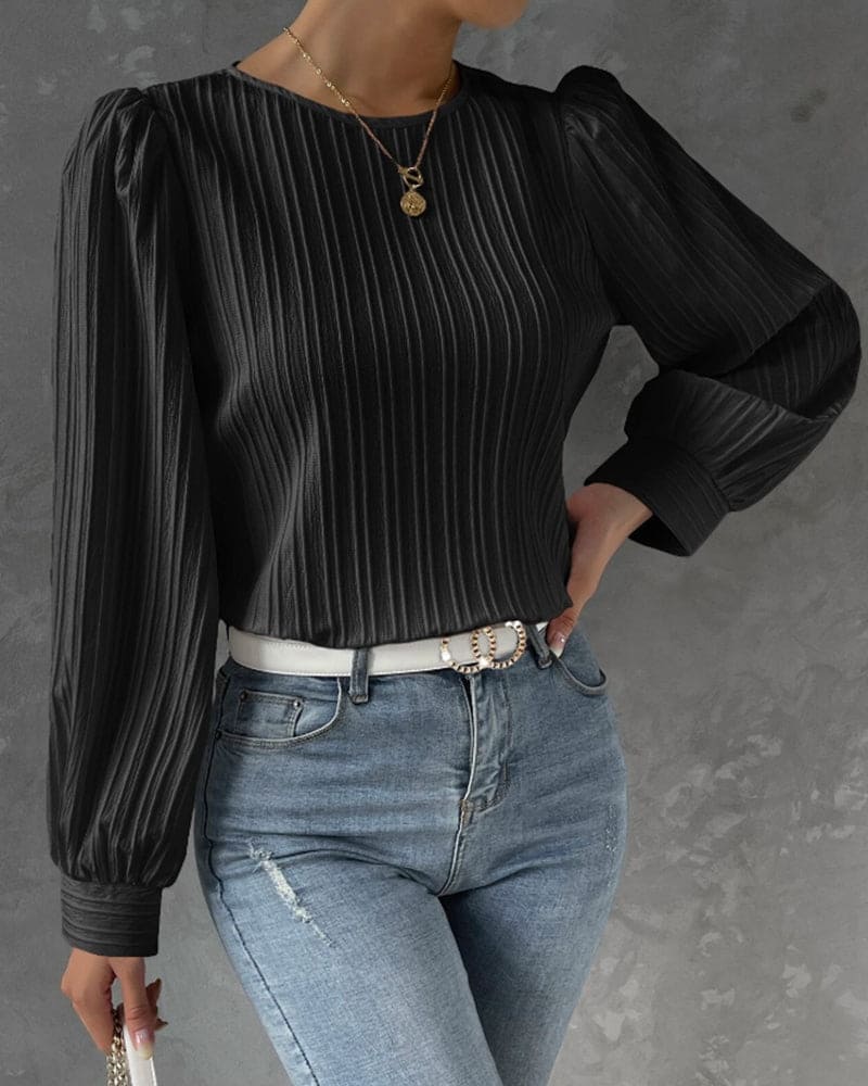 Bellaso - Olivia Bluse mit Laternenärmel