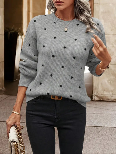 Bellaso – pullover mit polka-dot-muster