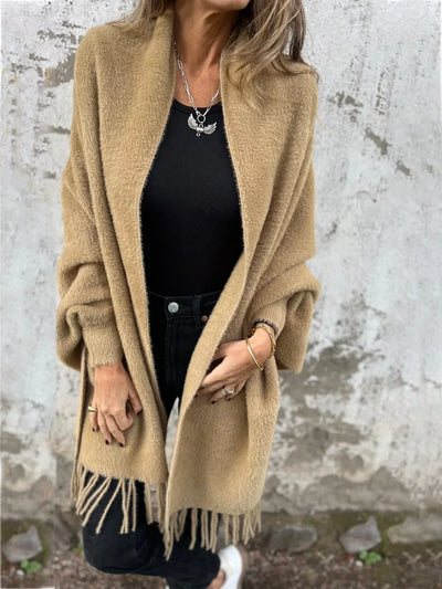 Bellaso - Eleganter und bequemer Schal-Pullover für Frauen