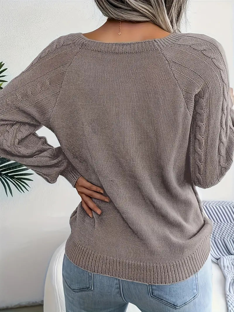 Bellaso – lässiger pullover mit rundhalsausschnitt