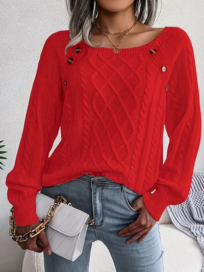 Bellaso – lässiger pullover mit rundhalsausschnitt