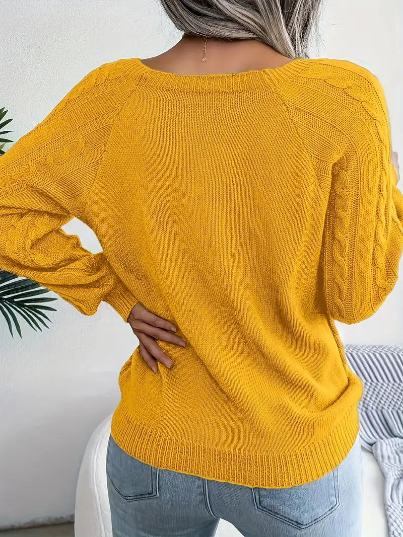 Bellaso – lässiger pullover mit rundhalsausschnitt