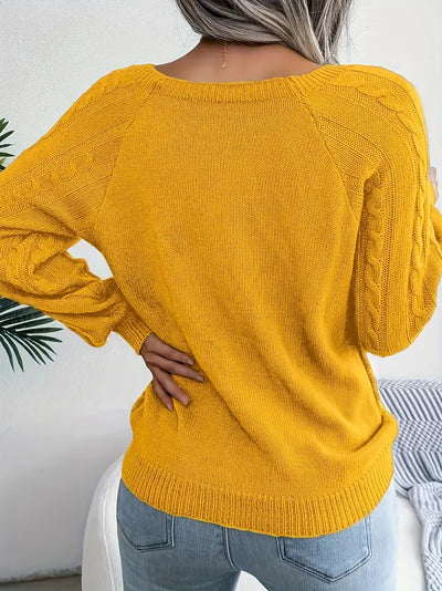 Bellaso – lässiger pullover mit rundhalsausschnitt