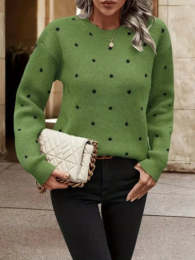 Bellaso – pullover mit polka-dot-muster