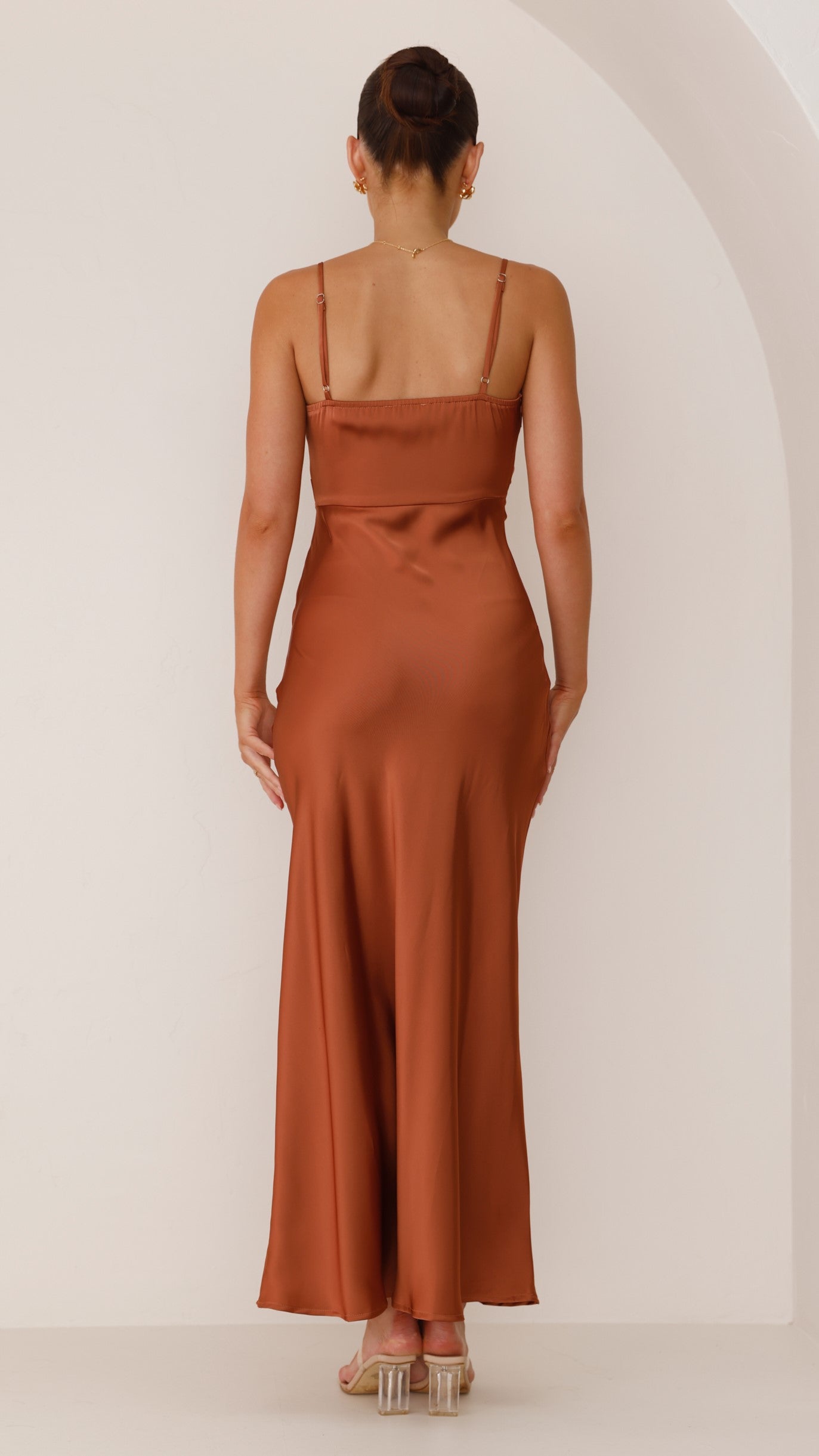 Mayfair™ | Ilana - Kupfer Maxi-Kleid
