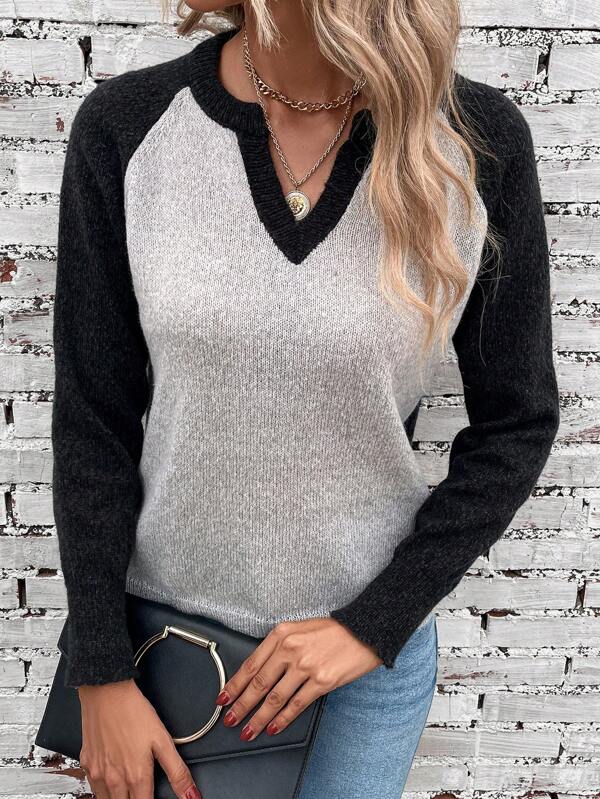 Bellaso Trend-Pullover mit V-Ausschnitt