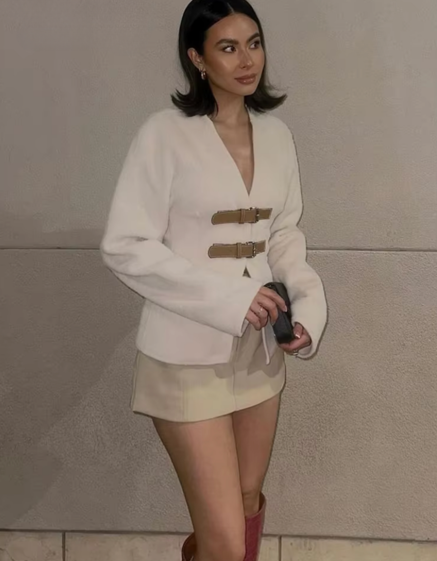 Bellaso - Elegante Träger Cardigan