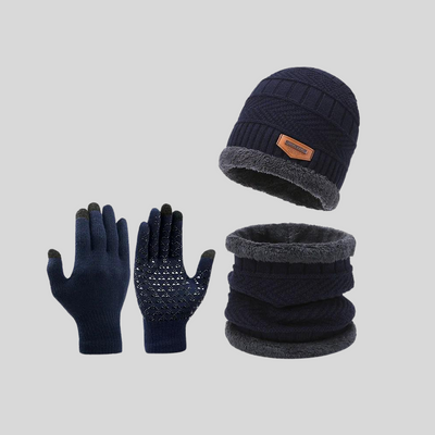 Bellaso Winter-Accessoire-Set aus dicker Wolle -HARRISON
