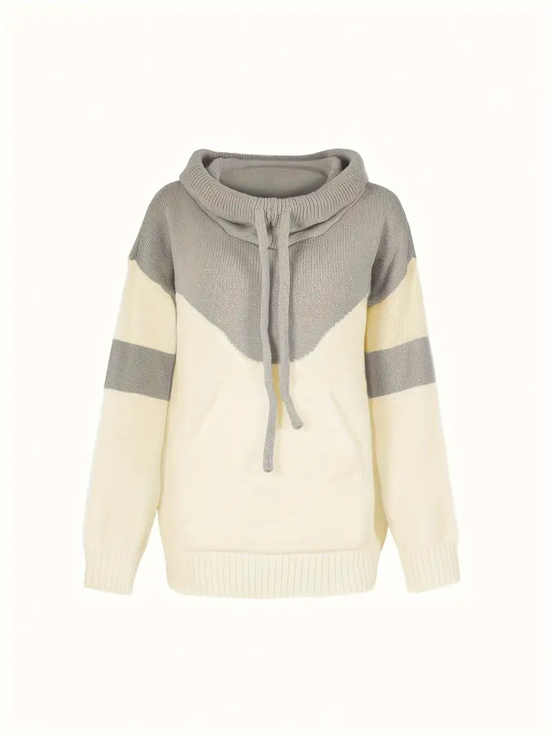 Bellaso – lässiger farbblockpullover