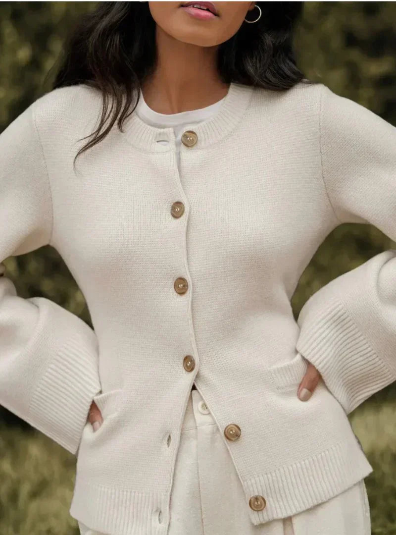Bellaso - WARME HERBSTSTRICKJACKE MIT ENGLISCHER ELEGANZ FÜR DAMEN