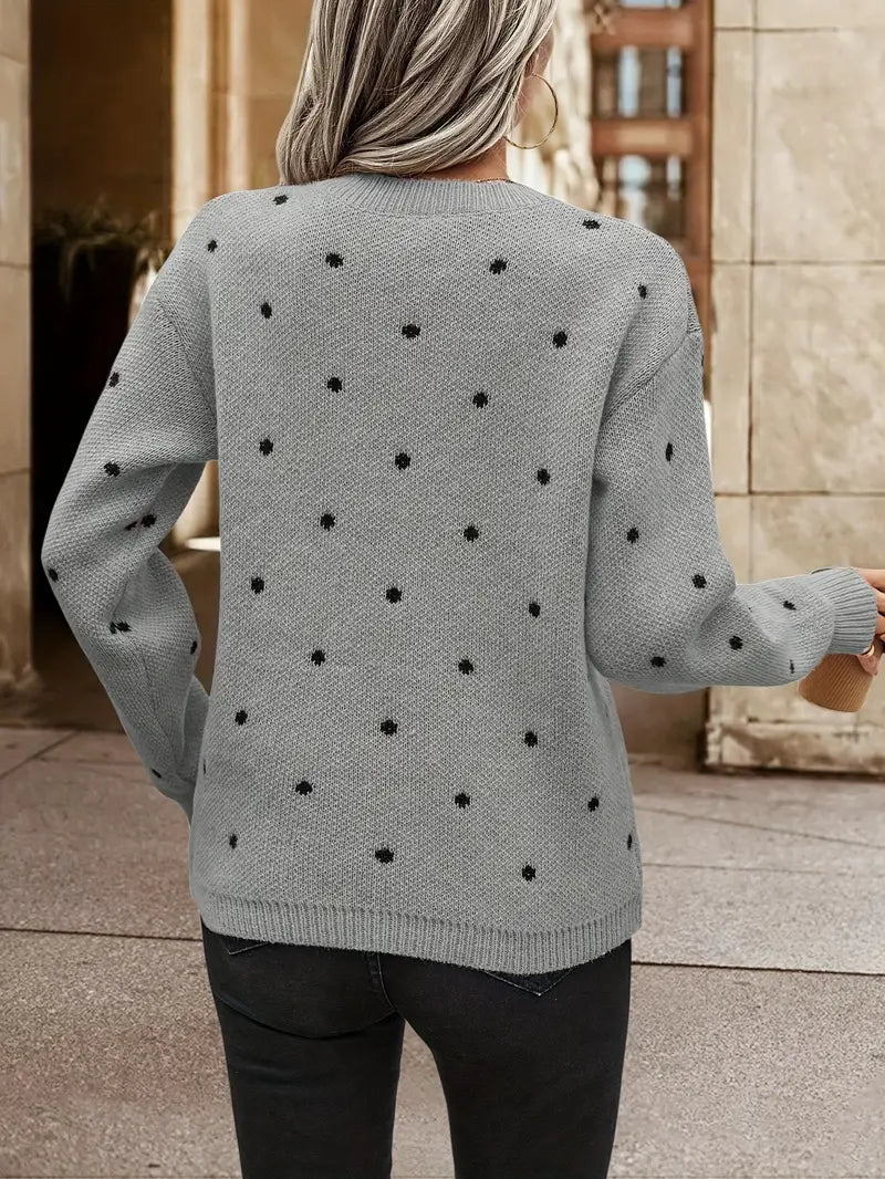 Bellaso – pullover mit polka-dot-muster