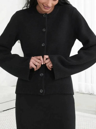 Bellaso - WARME HERBSTSTRICKJACKE MIT ENGLISCHER ELEGANZ FÜR DAMEN