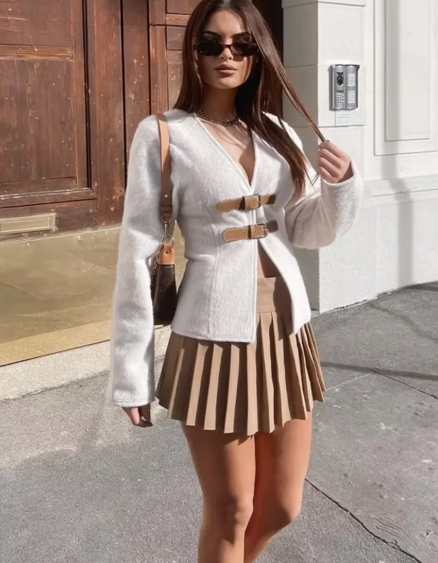 Bellaso - Elegante Träger Cardigan