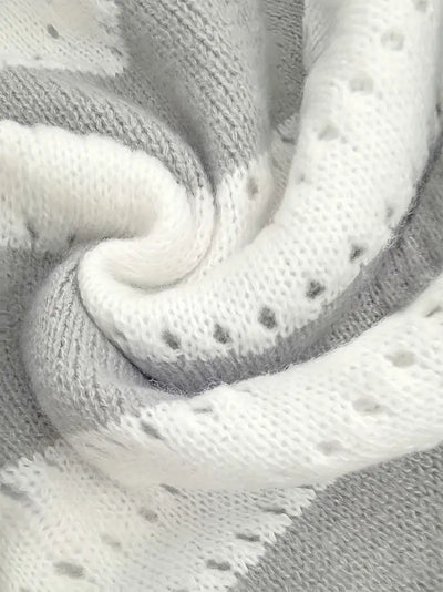 Bellaso – gestreifter pullover mit v-ausschnitt