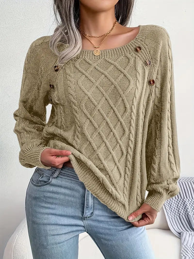 Bellaso – lässiger pullover mit rundhalsausschnitt