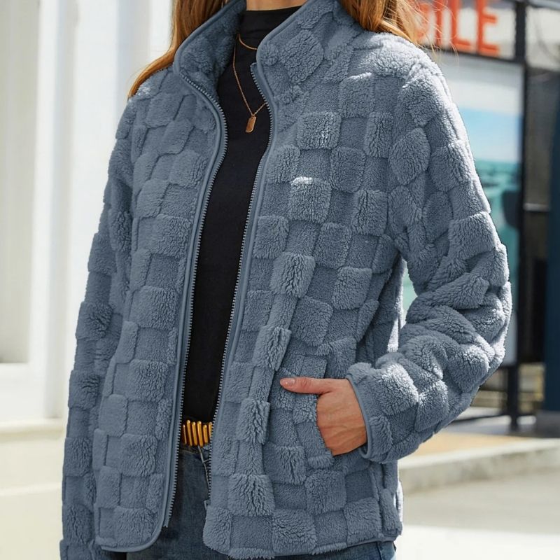 Bellaso - Karierte Herbstjacke für Damen