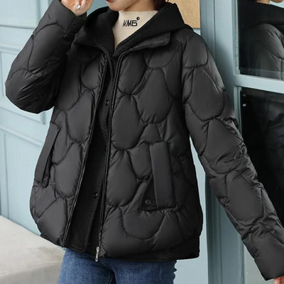 Bellaso - elegante italienische Daunenjacke mit Kapuze für Frauen