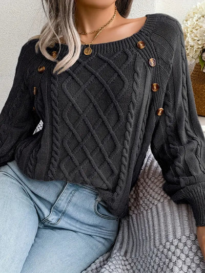 Bellaso – lässiger pullover mit rundhalsausschnitt