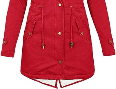 Bequeme, knopfgebundene Winterjacke für Wärme und Stil