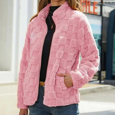 Bellaso - Karierte Herbstjacke für Damen