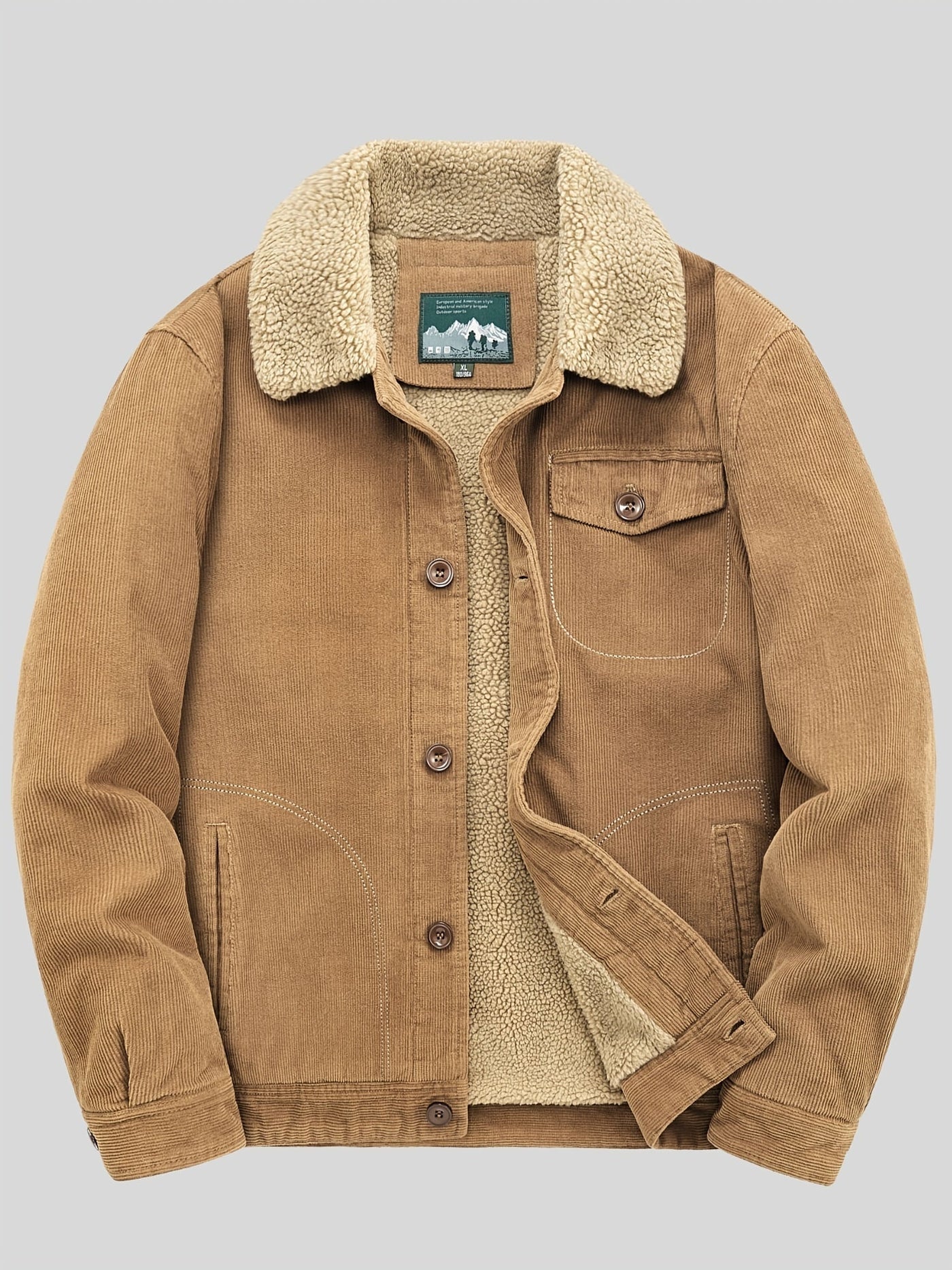 Schneider Mode | Outdoor jacke mit knopfleiste herren warm