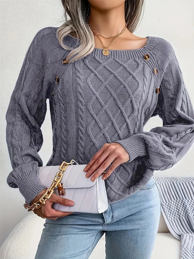 Bellaso – lässiger pullover mit rundhalsausschnitt