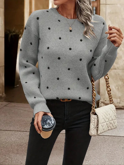 Bellaso – pullover mit polka-dot-muster