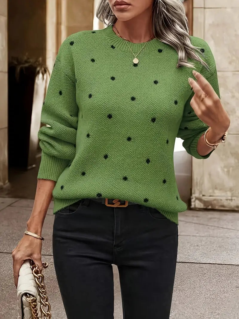 Bellaso – pullover mit polka-dot-muster