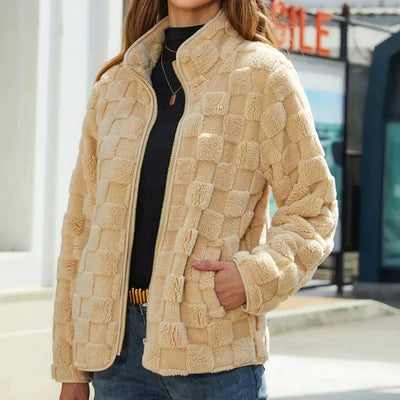 Bellaso - Karierte Herbstjacke für Damen