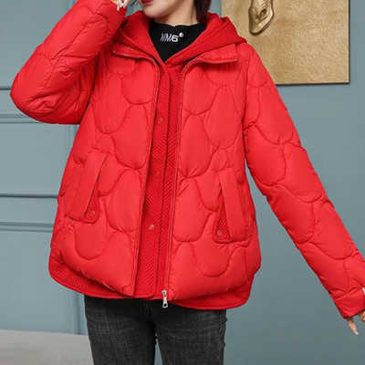 Bellaso - elegante italienische Daunenjacke mit Kapuze für Frauen