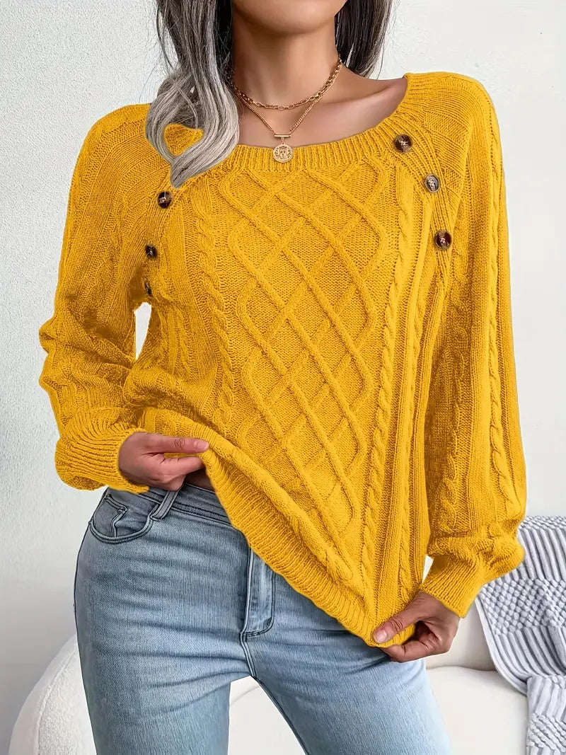 Bellaso – lässiger pullover mit rundhalsausschnitt