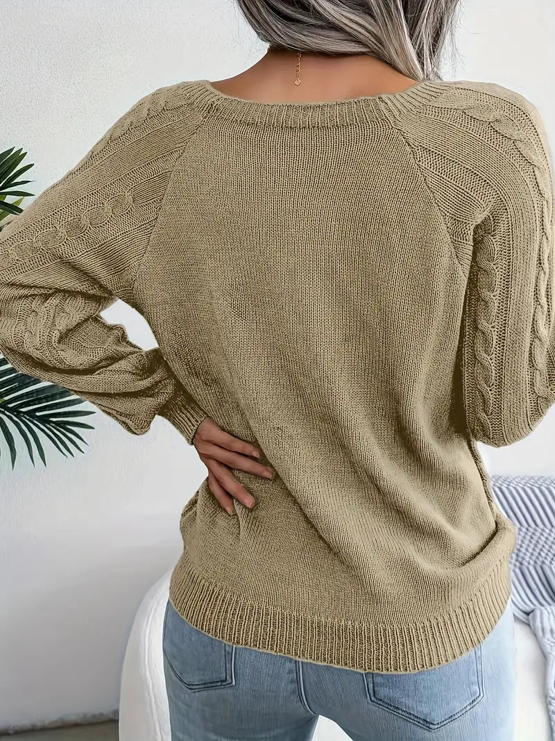 Bellaso – lässiger pullover mit rundhalsausschnitt