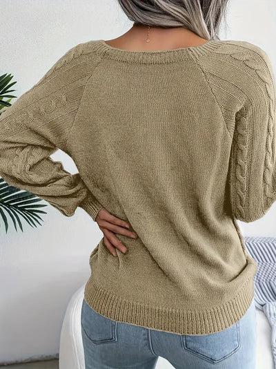 Bellaso – lässiger pullover mit rundhalsausschnitt